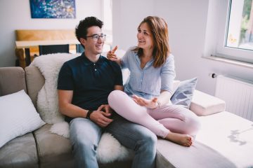Couple working on financial goals