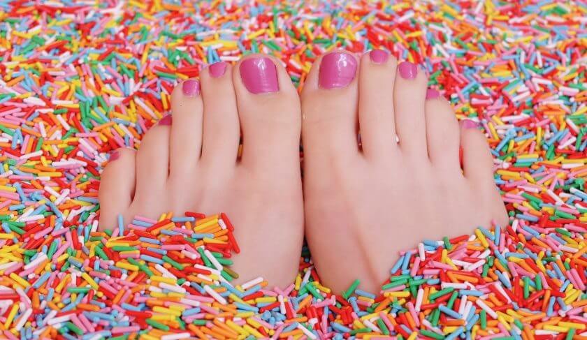 pedicure feet nails
